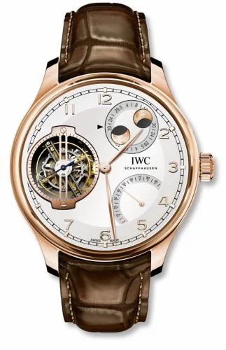 IWC Portugieser Constant-Force Tourbillon Double Moon Red Gold / Silver IW5901-08 (IW590108)
